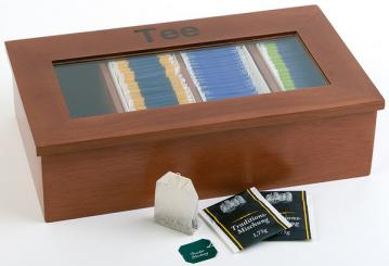 tea-box transparent, brown