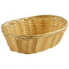 basket, oval "BASIC" 18 x 12 x 7 cm